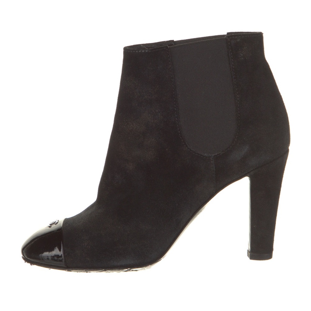 Chanel Chelsea Suede Boots Size 6